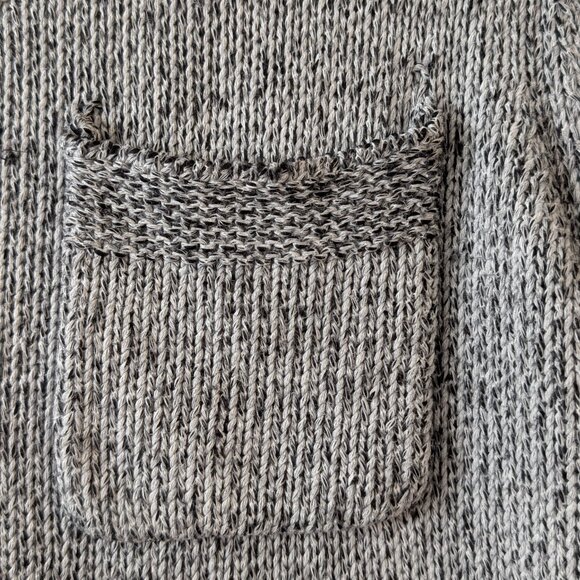 RACHEL Rachel Roy short sleeve cropped cotton blend knit sweater grey size XS - Picture 3 of 9